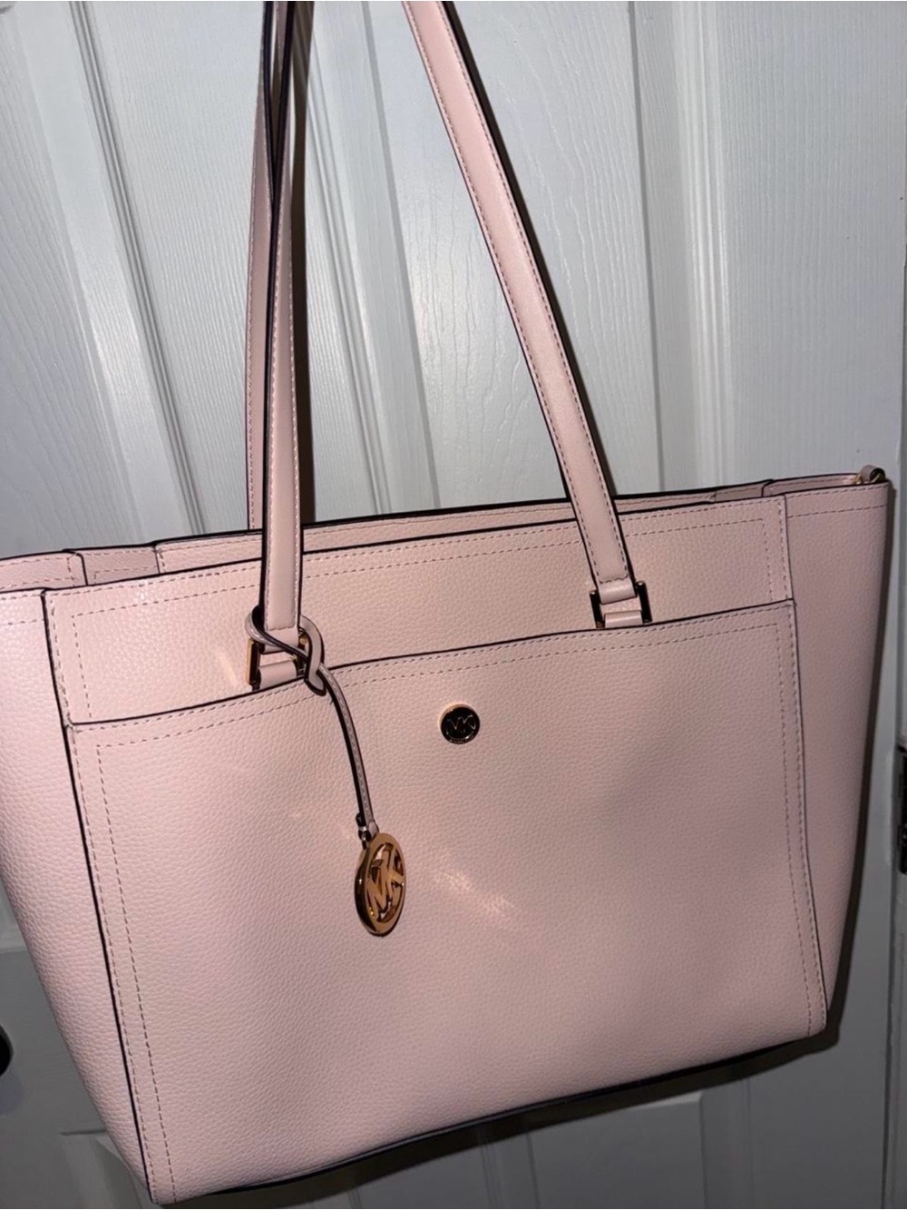 Michael Kors Pink Leather Tote Bag